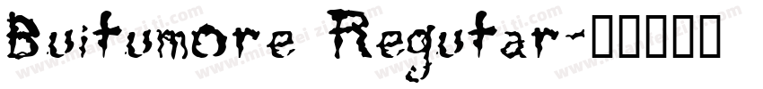 Buitumore Regutar字体转换